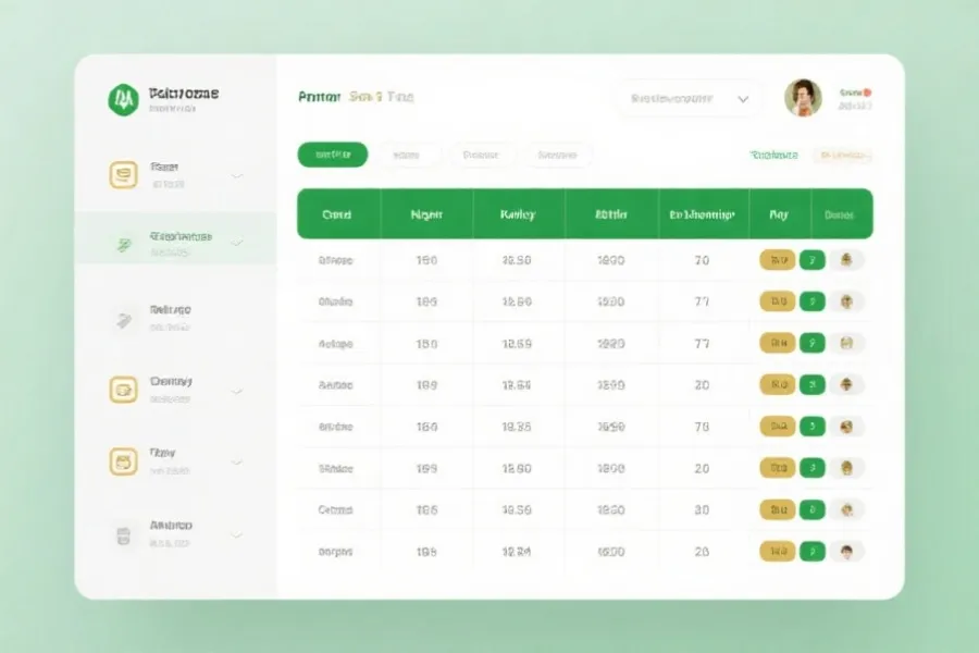 积分榜与数据统计示意图