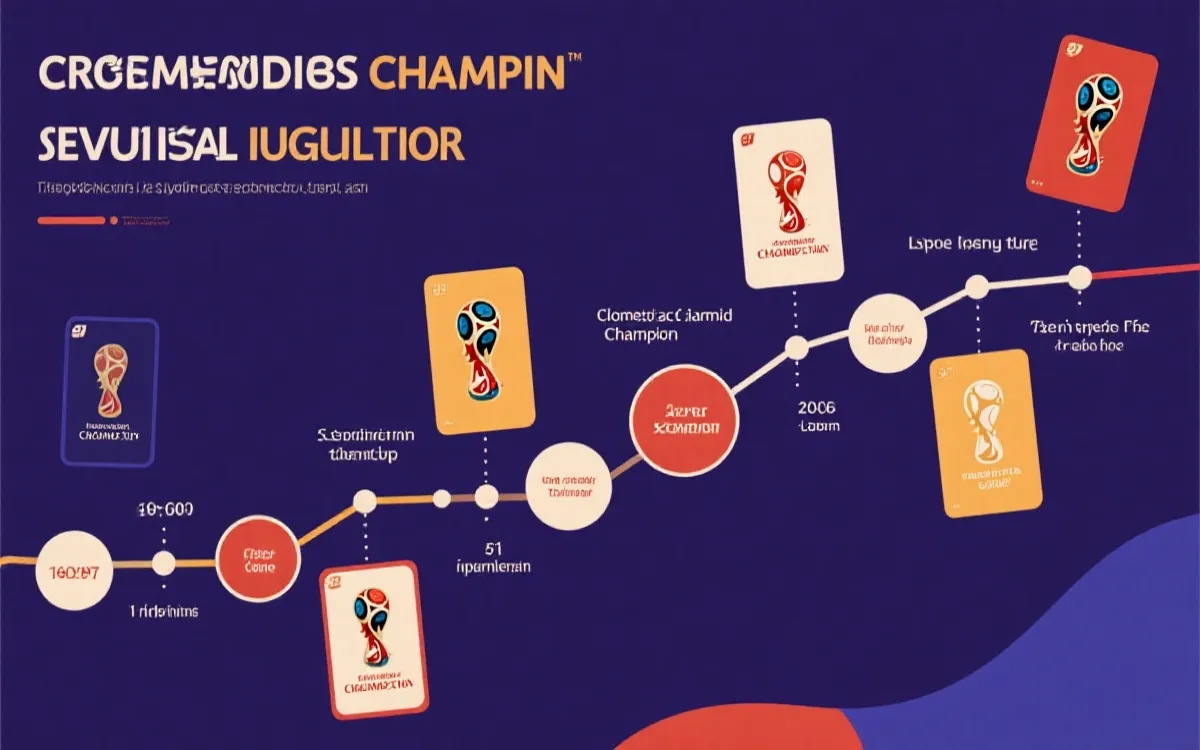 世界杯冷门冠军可视化对比图风格示意